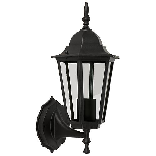 EGB Wandleuchte stehend IP44, schwarz