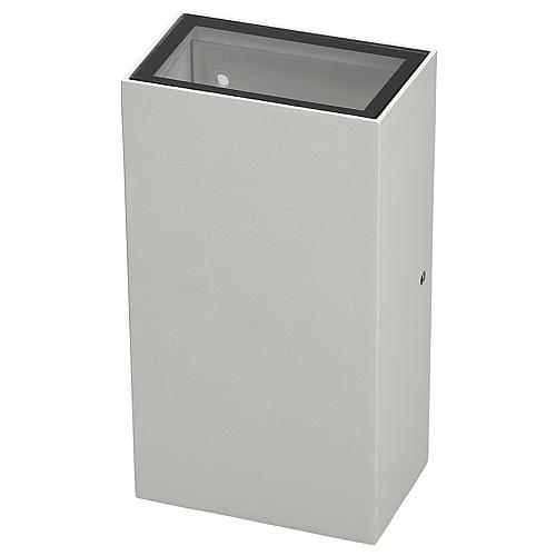 EGB Wandleuchte IP54, Aluminium weiß, 2-flg rechteckig