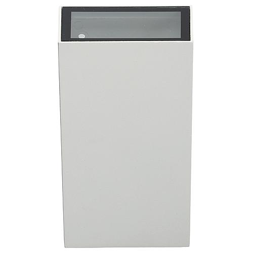 EGB Wandleuchte IP54, Aluminium weiß, 2-flg rechteckig