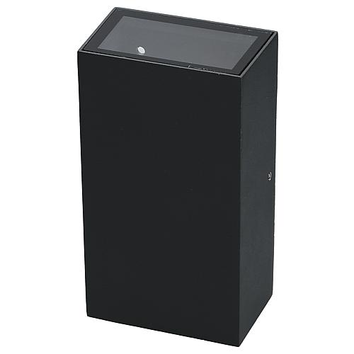 EGB Wandleuchte IP54, Aluminium anthrazit, 2-flg rechteckig