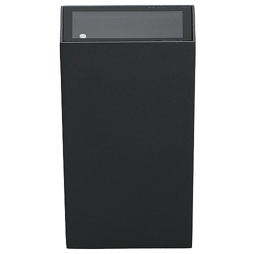 EGB Wandleuchte IP54, Aluminium anthrazit, 2-flg rechteckig