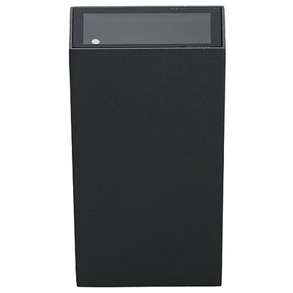 EGB Wandleuchte IP54, Aluminium anthrazit, 2-flg rechteckig