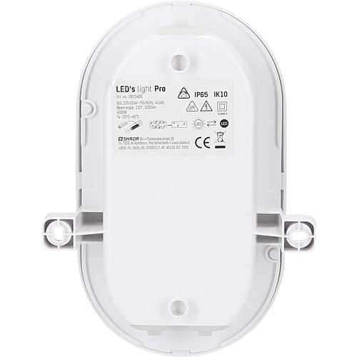 EGB LED Ovalarmatur IP65 4-9W + CCT, weiß
