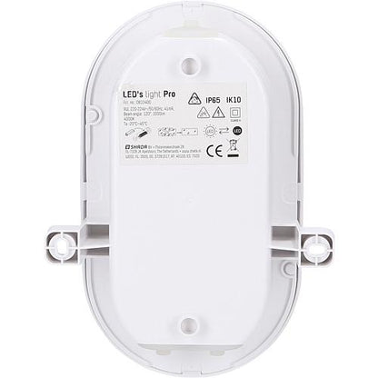 EGB LED Ovalarmatur IP65 4-9W + CCT, weiß