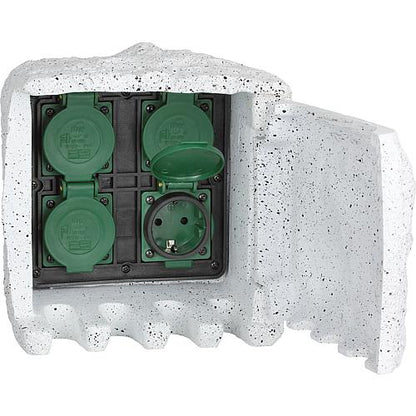 EGB Energie-Stein mit 4 Steckdosen IP44 538149