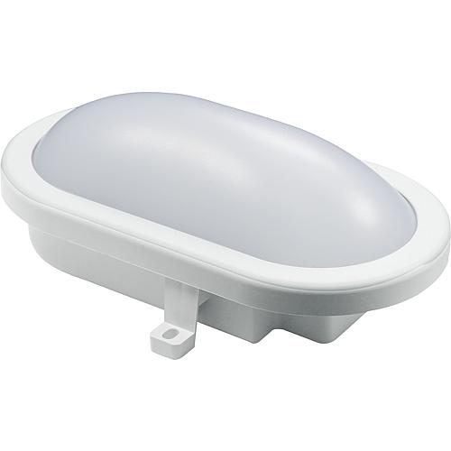 EGB LED Ovalarmatur IP54 12W 810lm 3000K, weiß