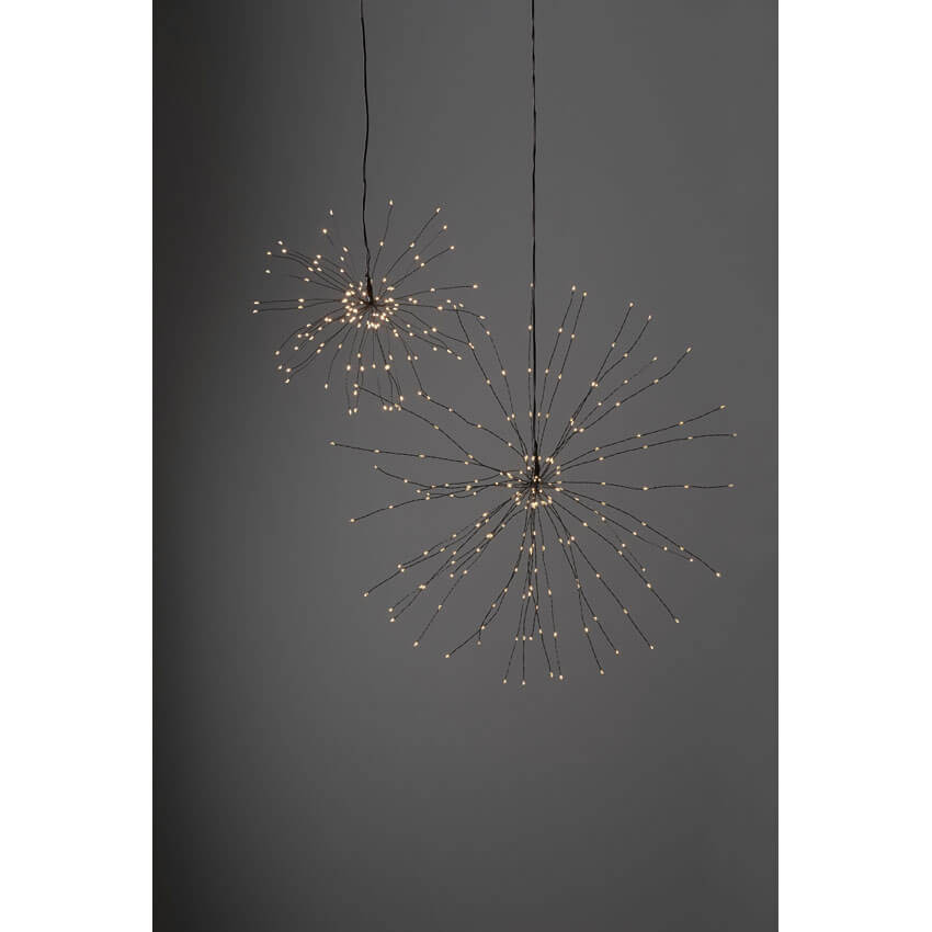 STAR TRADING LED-Hängestern, FIREWORK, warmweiße LEDs