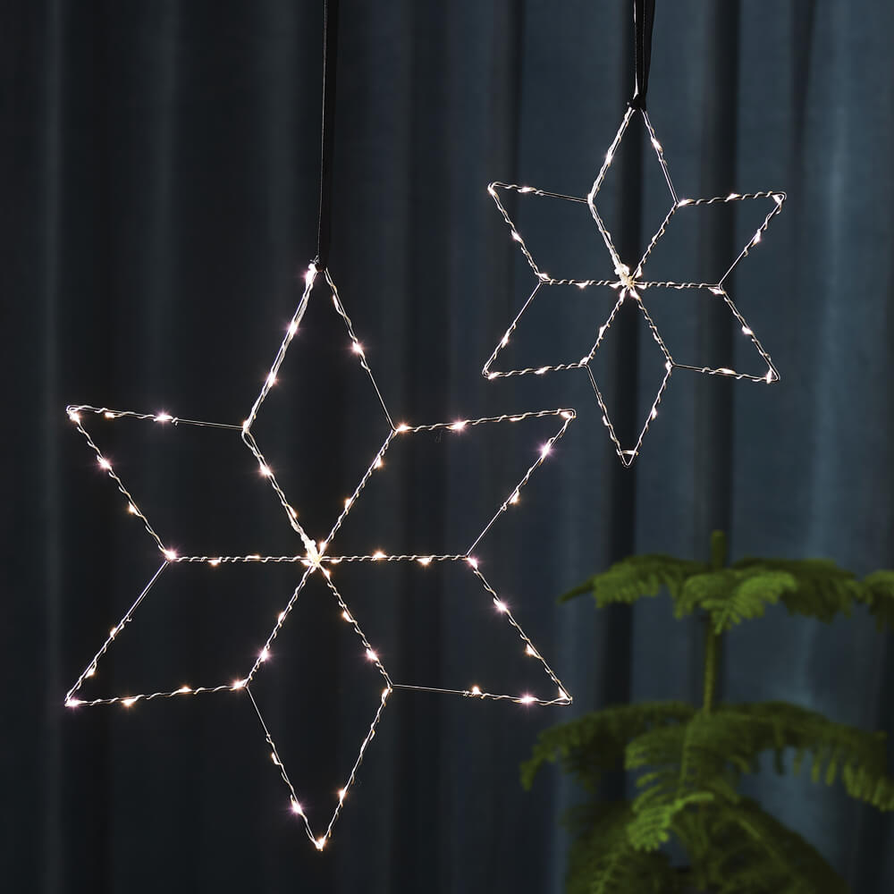 Fensterbild, 54 warmweiße LEDs, LOLLY