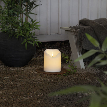 STAR TRADING LED-Kerze, FLAMME GRAND, 2 warmweiße LEDs