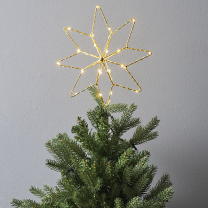 STAR TRADING LED-Tannenbaumspitze, TOPSY, 28 warmweiße LEDs