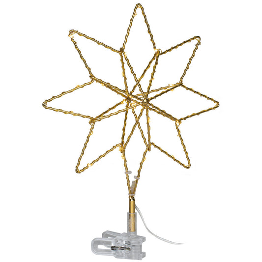 STAR TRADING LED-Tannenbaumspitze, TOPSY, 28 warmweiße LEDs