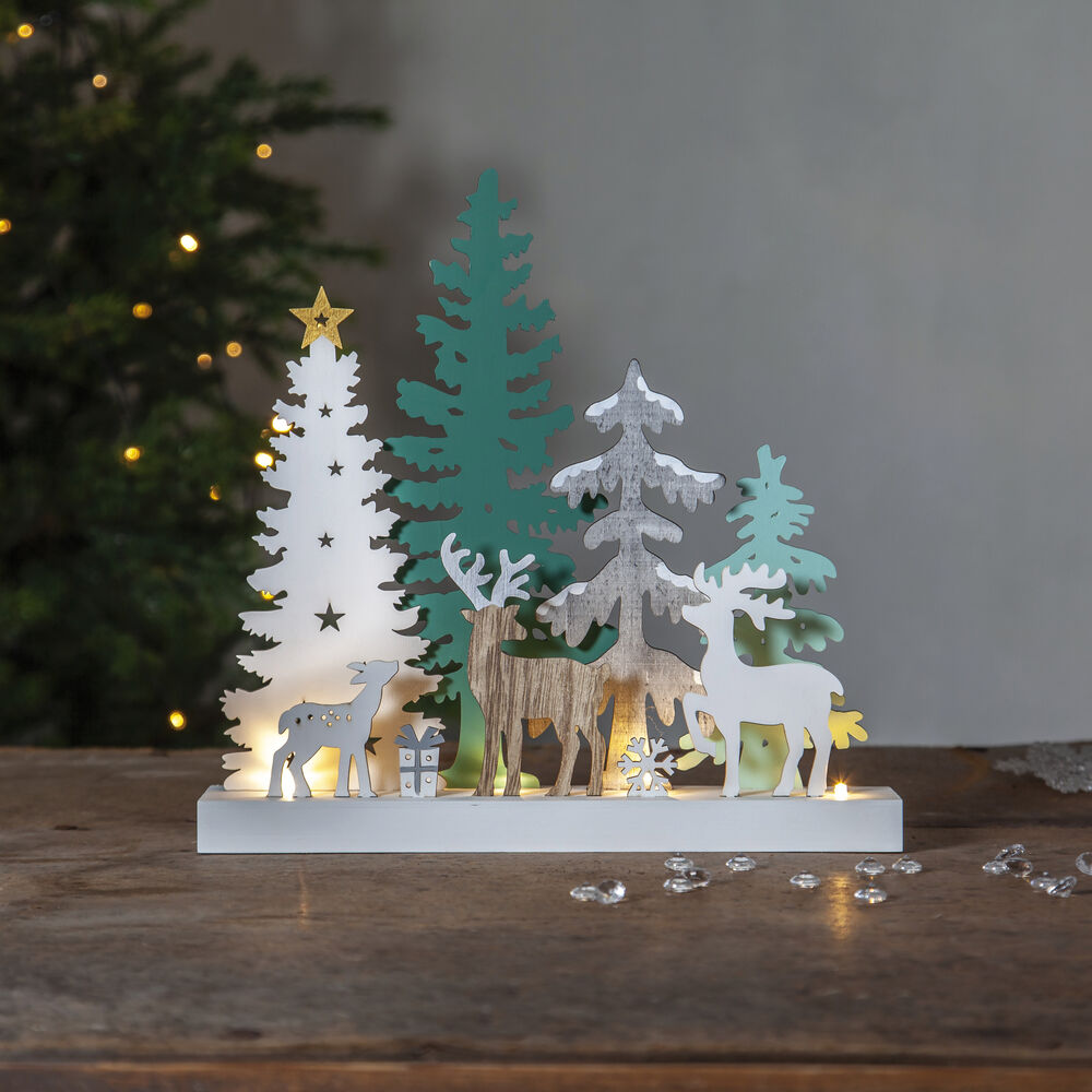 STAR TRADING LED-Weihnachtsleuchter, REINBEK, warmweiße LEDs