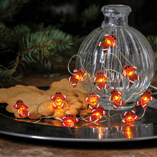 STAR TRADING LED-Minilichterkette, 12 warmweiße LEDs