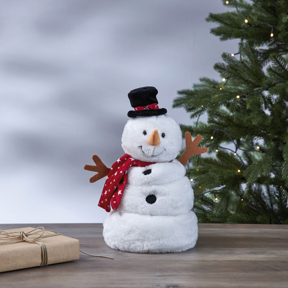 STAR TRADING Schneemann, mit Bewegungen und Musik, 6 warmweiße LEDs