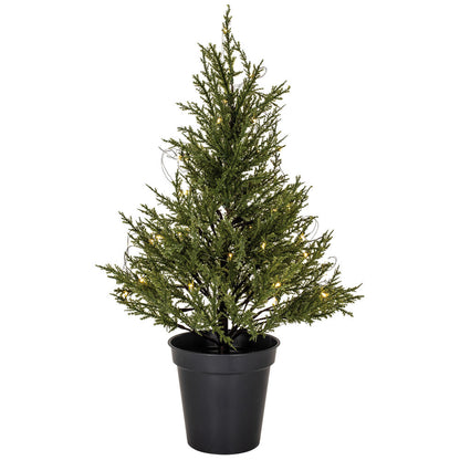STAR TRADING Weihnachtsbäumchen, TUJA, 40 warmweiße LEDs