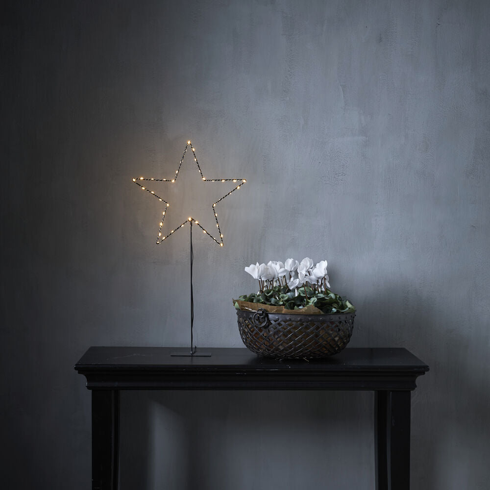 STAR TRADING LED-Standstern, MIRA, warmweiße LEDs