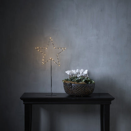 STAR TRADING LED-Standstern, MIRA, warmweiße LEDs