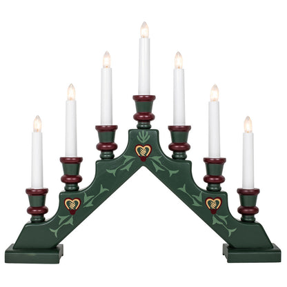 STAR TRADING Weihnachtsleuchter, SARA TRADITION, 7 x E10/34V/3W