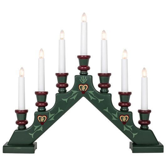 STAR TRADING Weihnachtsleuchter, SARA TRADITION, 7 x E10/34V/3W