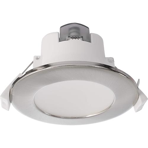 LED-Einbaustrahler CCT, 7W, eisen gebürstet/weiß