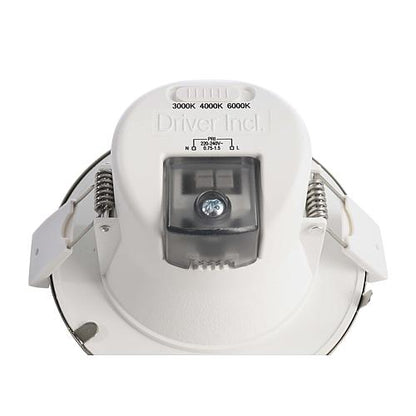 LED-Einbaustrahler CCT, 7W, eisen gebürstet/weiß