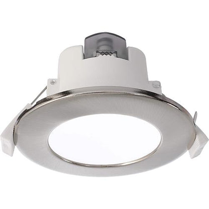 LED-Einbaustrahler CCT, 7W, eisen gebürstet/weiß
