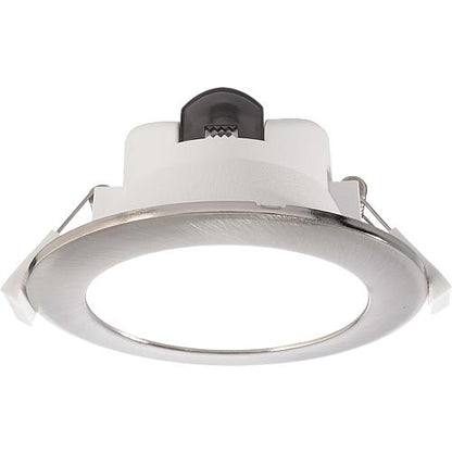 LED-Einbaustrahler CCT, 8W, eisen gebürstet/weiß