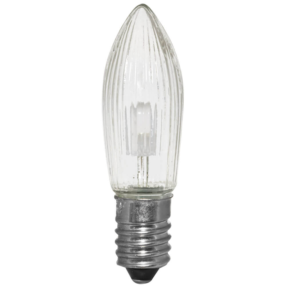 LED-Topkerze, klar, E10 warmweiß