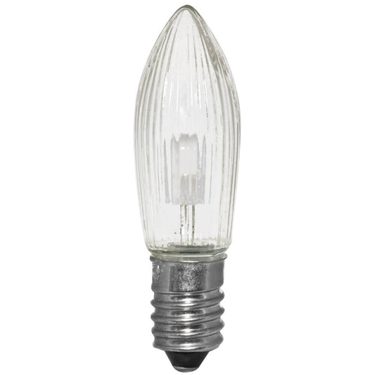 LED-Topkerze, klar, E10 warmweiß