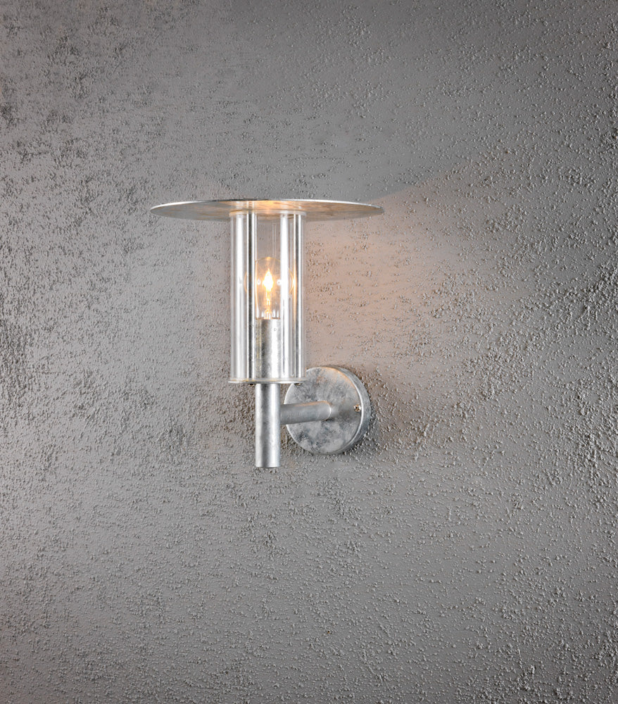 Konstsmide Wandleuchte Mode galv., klares Polycarbonatglas