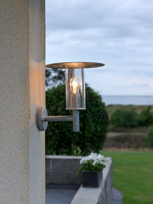 Konstsmide Wandleuchte Mode galv., klares Polycarbonatglas