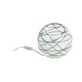 Paulmann Living Giba Tischleuchte max.1x25W E14 Nickel sat/Opal-Braun 230V Metall/Glas