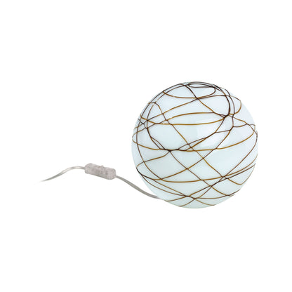 Paulmann Living Giba Tischleuchte max.1x25W E14 Nickel sat/Opal-Braun 230V Metall/Glas