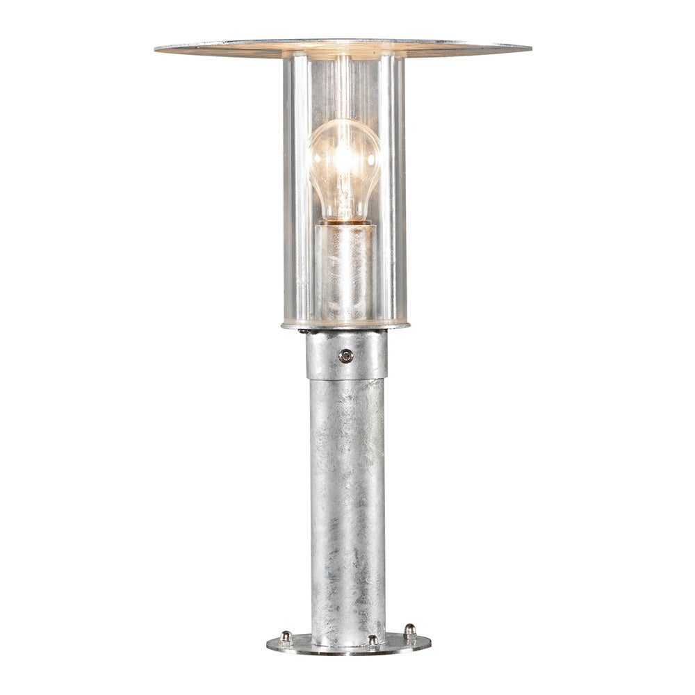 Konstsmide Sockelleuchte Mode galv., klares Polycarbonatglas