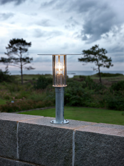 Konstsmide Sockelleuchte Mode galv., klares Polycarbonatglas