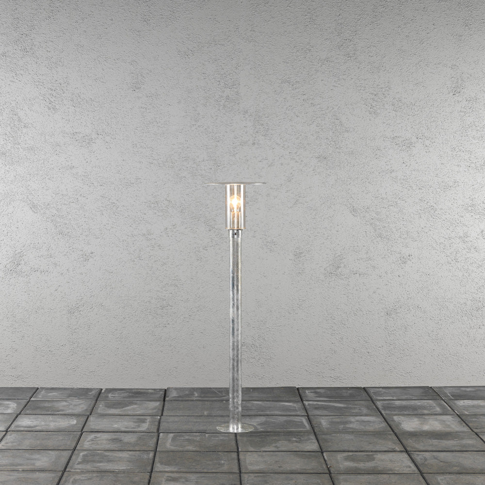 Konstsmide Wegeleuchte Mode galv., klares Polycarbonatglas