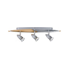 Paulmann Spotlights Hilke Balken 3x50W GU10 Alu/Holz 230V Metall/Holz