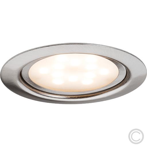 Paulmann Möbel EBL Set LED 1x4,5W 6VA 230V350mA 65mm Eisen gebürstet/Metall