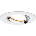Paulmann Einbauleuchte LED Nova Plus rund 1x6W Coin Weiß matt,Chrom schwenkbar dimmbar