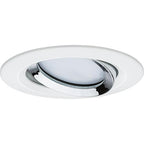 Paulmann Einbauleuchte LED Nova Plus rund 1x6W Coin Weiß matt,Chrom schwenkbar dimmbar