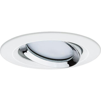 Paulmann Einbauleuchte LED Nova Plus rund 1x6W Coin Weiß matt,Chrom schwenkbar dimmbar
