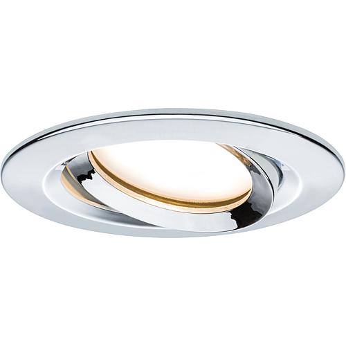 Paulmann Einbauleuchte LED Nova Plus rund 1x6W Coin Chrom schwenkbar dimmbar
