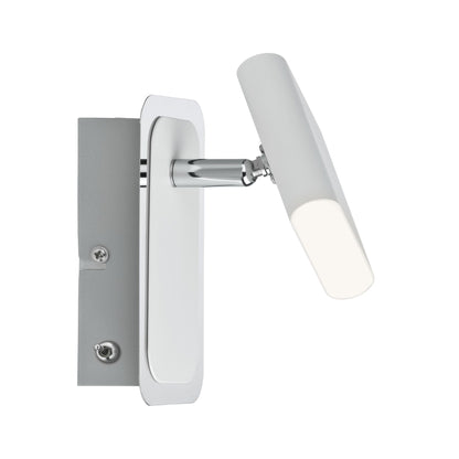 Paulmann Spotlight Launcher 1x4,5W Weiß gebürstet/Chrom 230V Metall