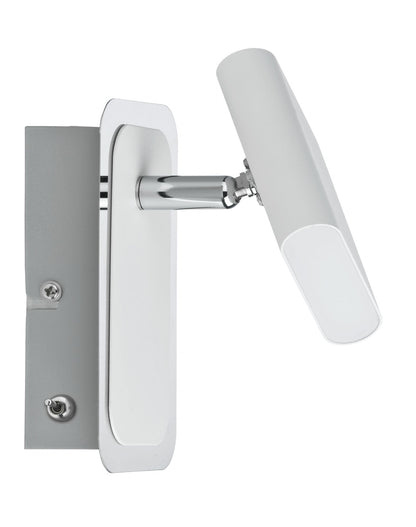 Paulmann Spotlight Launcher 1x4,5W Weiß gebürstet/Chrom 230V Metall