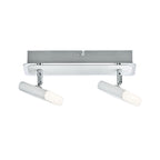Paulmann Spotlight Launcher 2x4,5W Weiß gebürstet/Chrom 230V Metall