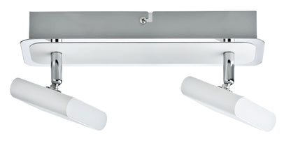 Paulmann Spotlight Launcher 2x4,5W Weiß gebürstet/Chrom 230V Metall
