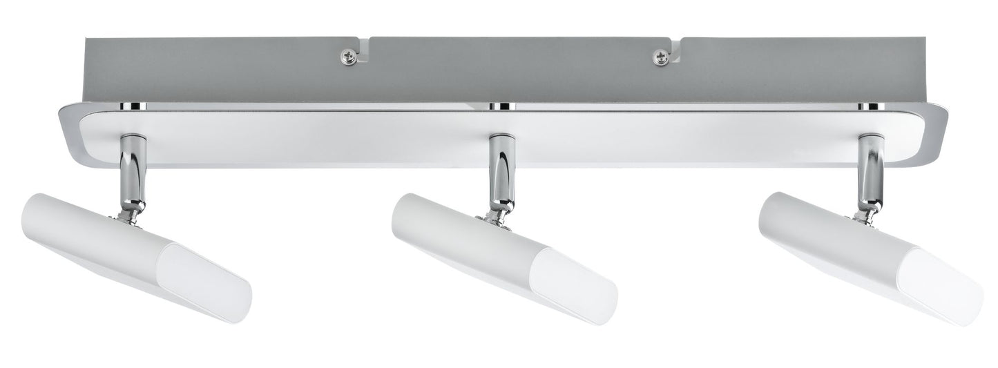 Paulmann Spotlight Launcher 3x4,5W Weiß gebürstet/Chrom 230V Metall