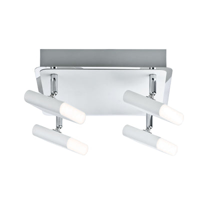 Paulmann Spotlight Launcher 4x4,5W Weiß gebürstet/Chrom 230V Metall