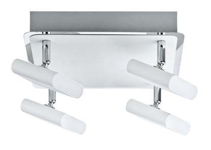 Paulmann Spotlight Launcher 4x4,5W Weiß gebürstet/Chrom 230V Metall