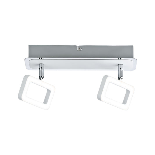 Paulmann Spotlight Frame 2x4,5W Weiß matt/Chrom 230V Metall